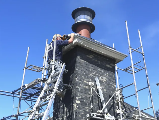 Sturdy chimney crown finished by Groton Chimney Sweep in Groton, MA