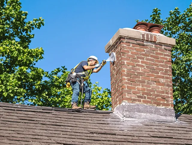Groton Chimney Sweep performing an inspection with advanced tools in Groton, MA