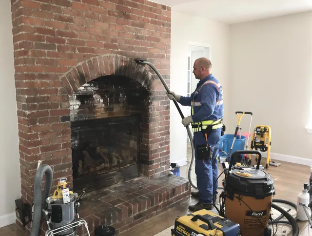 Groton Chimney Sweep expert performing detailed chimney sweep in Groton, MA